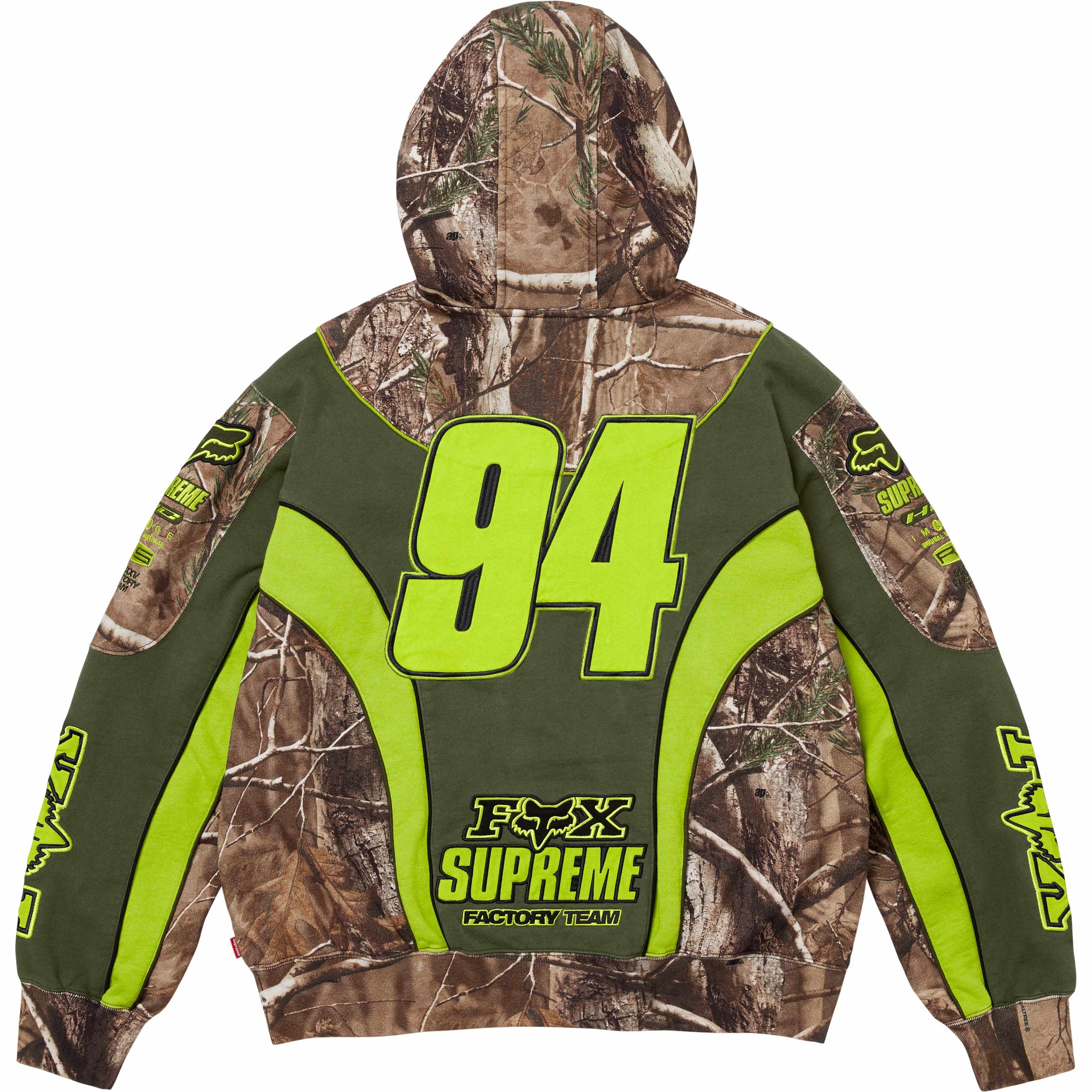 Supreme®/Fox Racing® Zip Up Hooded Sweatshirt view 2